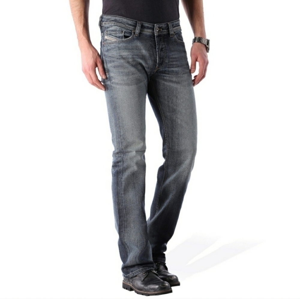 Diesel Men's Viker Regular‎ Straight Fit Jeans size W 27 L 30 Wash 008QP or Gray
